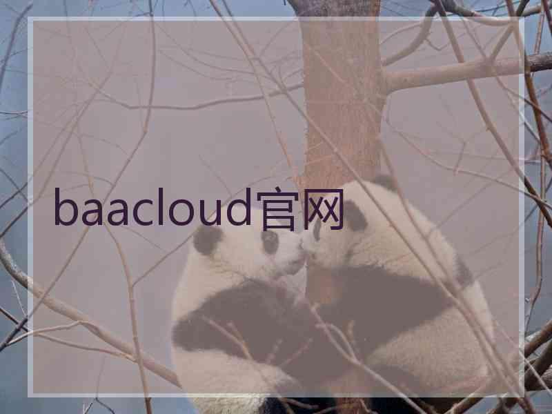 baacloud官网