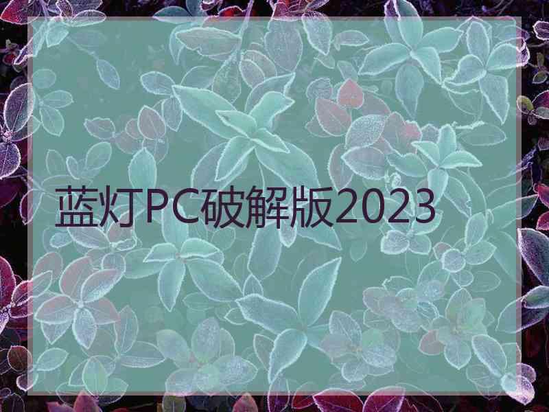 蓝灯PC破解版2023