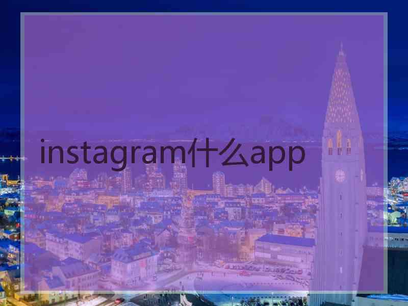 instagram什么app