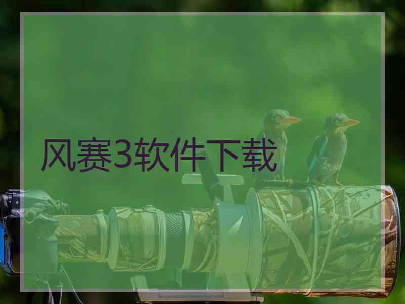 风赛3软件下载