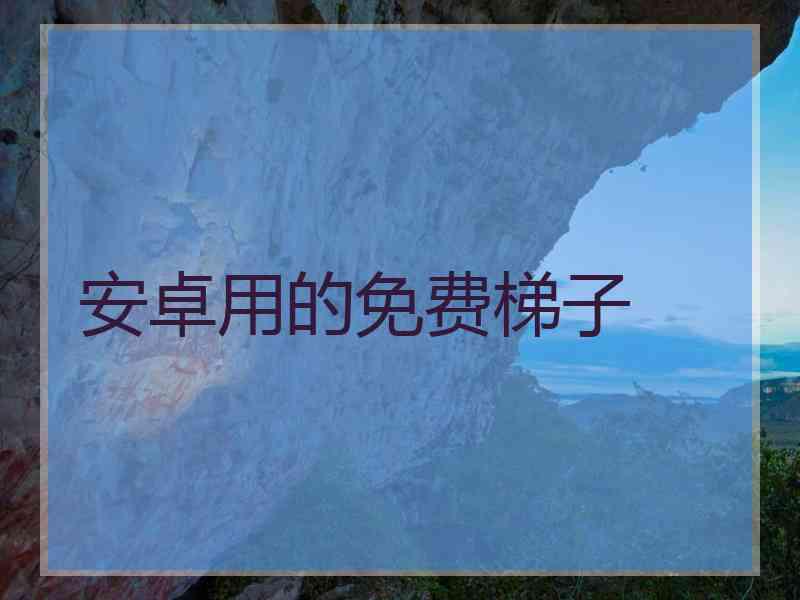 安卓用的免费梯子
