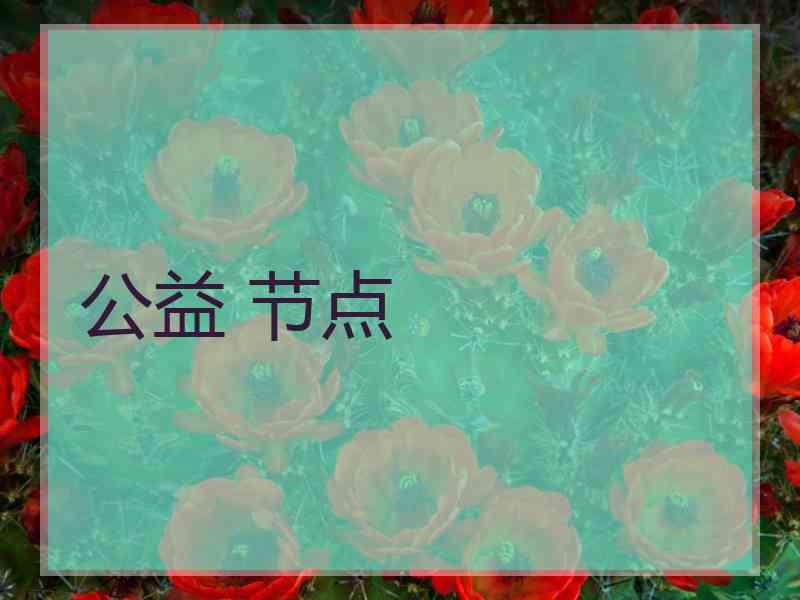 公益 节点