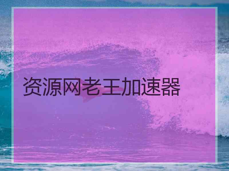 资源网老王加速器