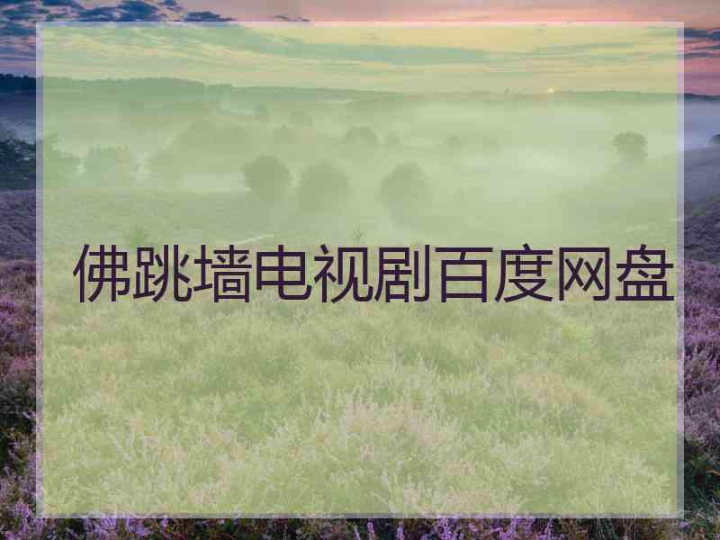 佛跳墙电视剧百度网盘