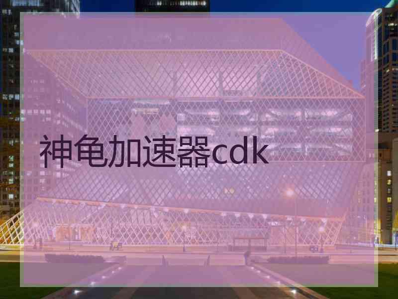 神龟加速器cdk