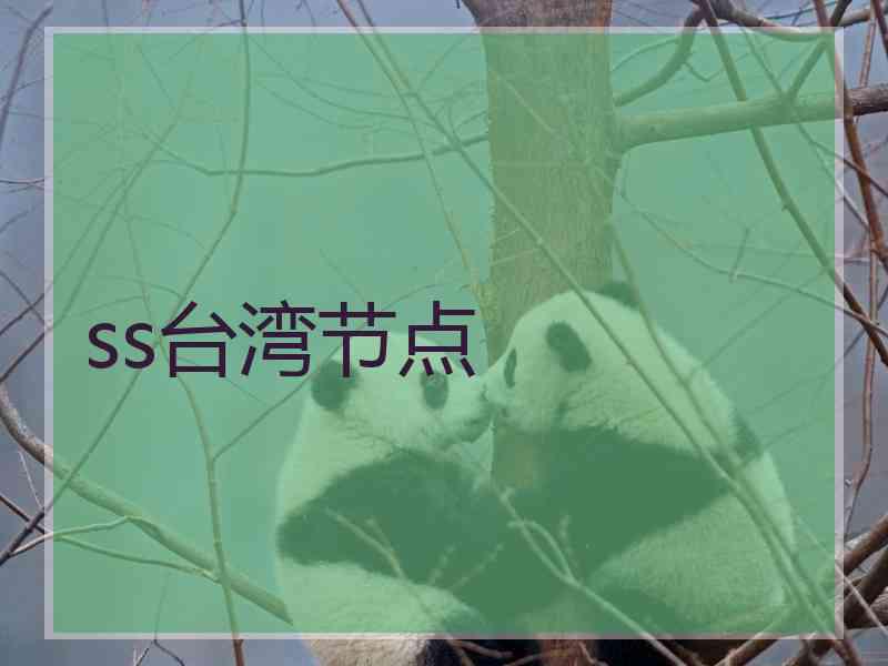 ss台湾节点