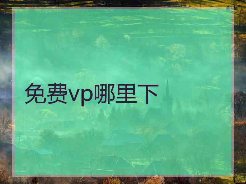 免费vp哪里下