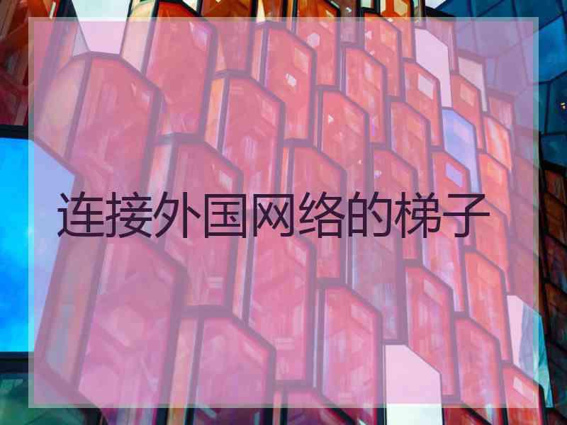 连接外国网络的梯子