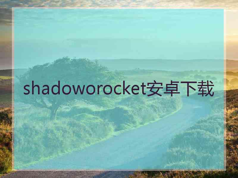 shadoworocket安卓下载