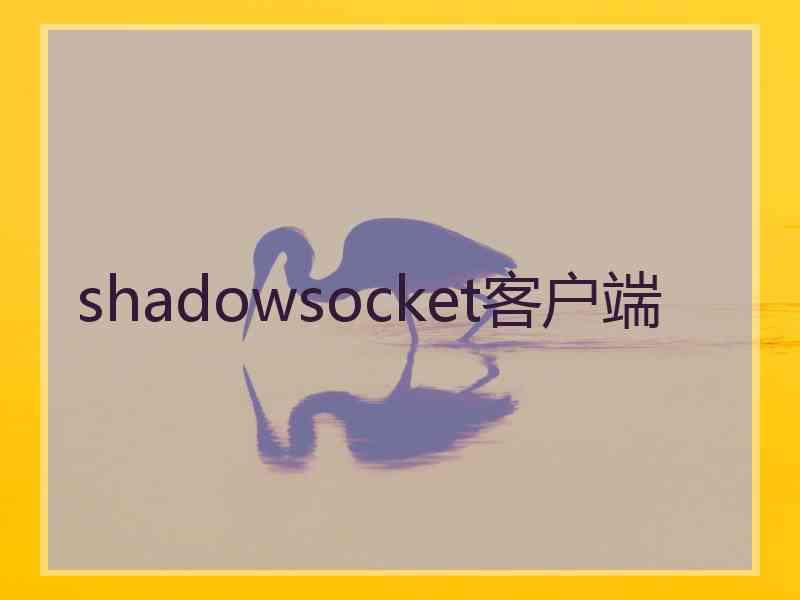 shadowsocket客户端