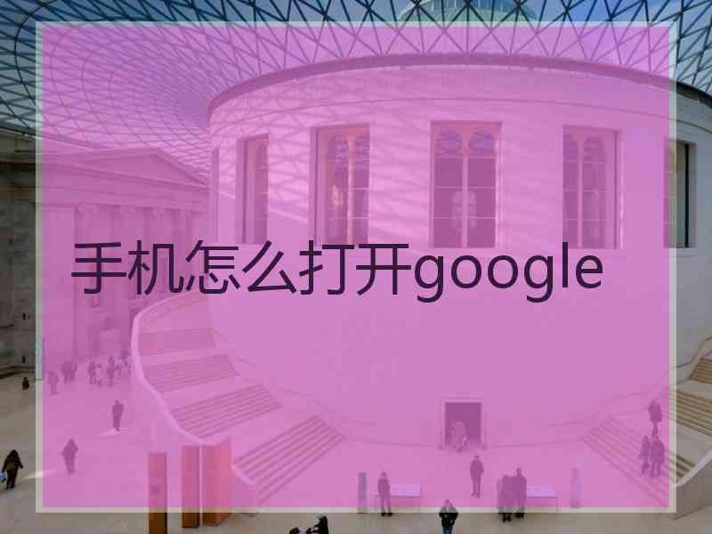 手机怎么打开google