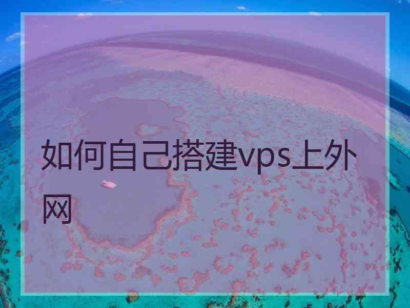 如何自己搭建vps上外网