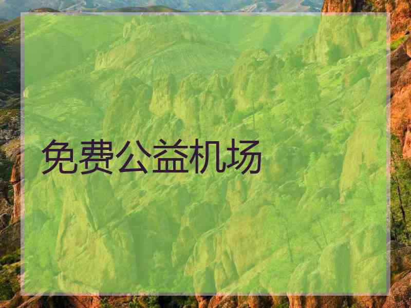 免费公益机场