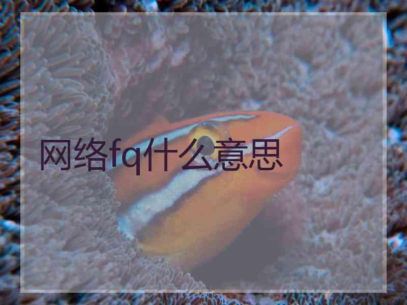 网络fq什么意思