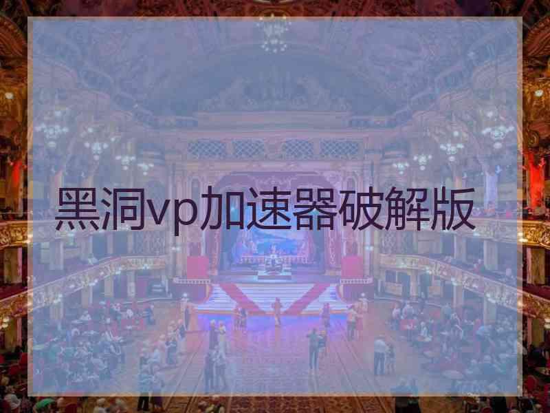 黑洞vp加速器破解版