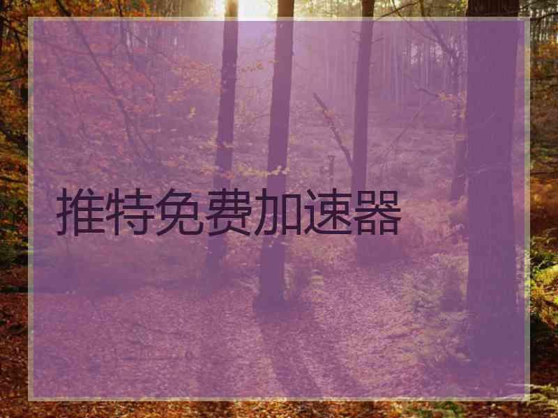 推特免费加速器