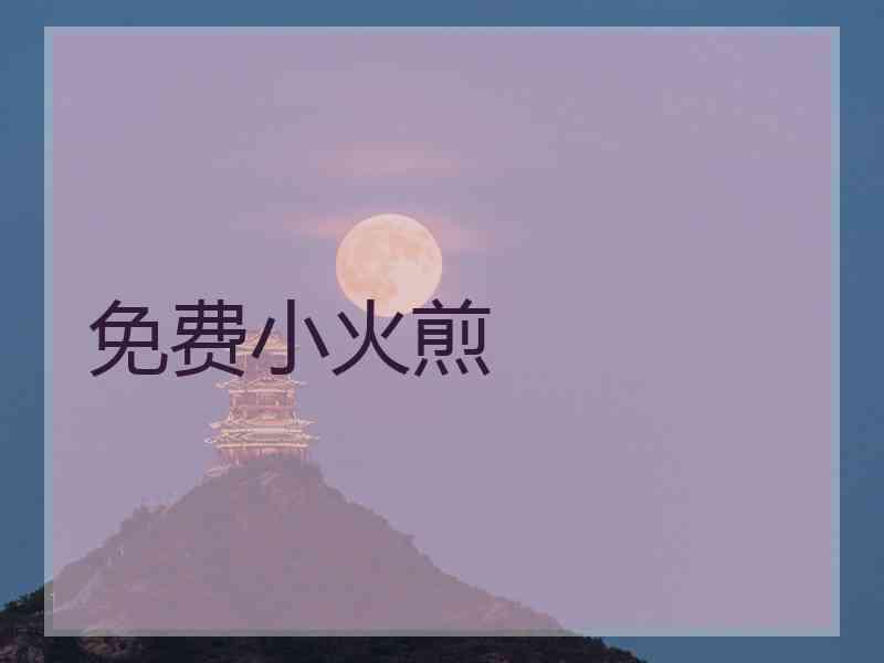 免费小火煎