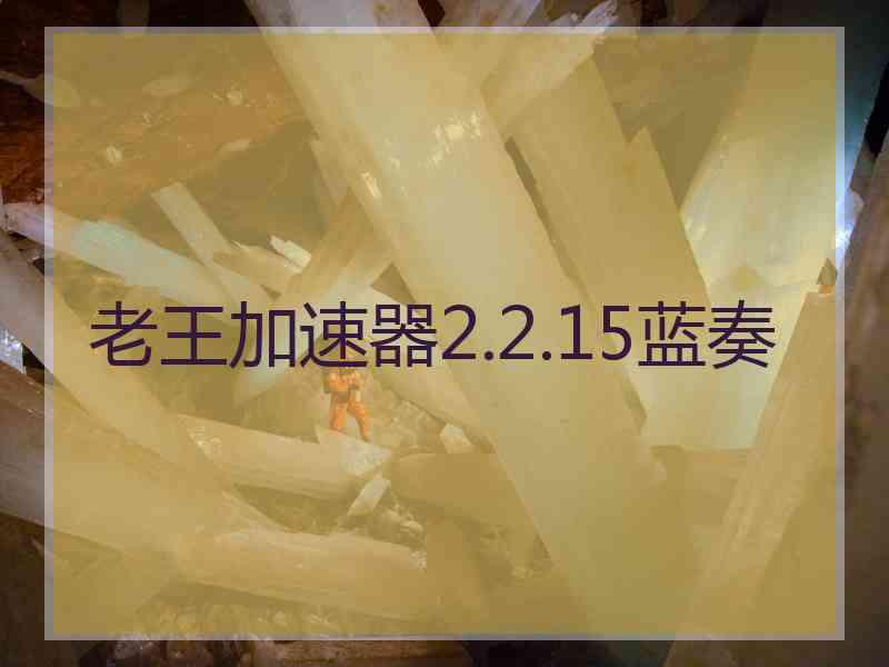 老王加速器2.2.15蓝奏