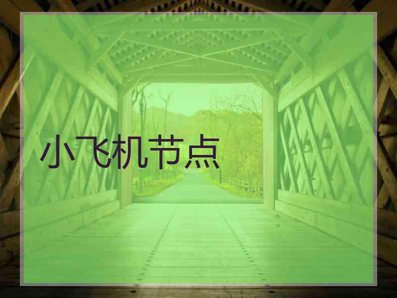 小飞机节点