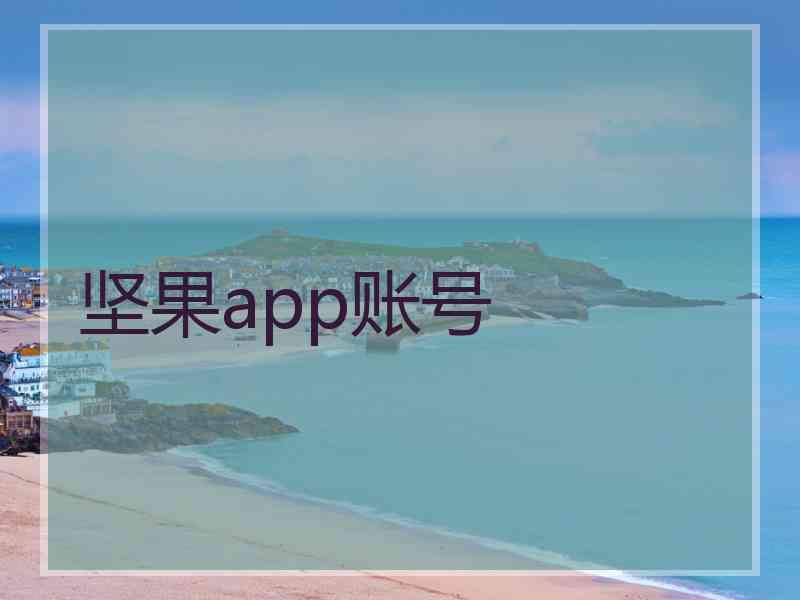 坚果app账号