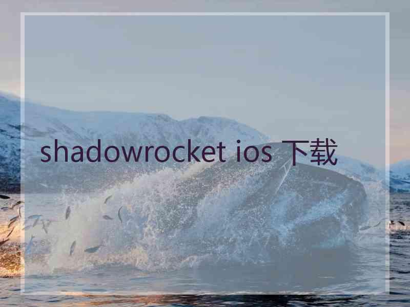 shadowrocket ios 下载