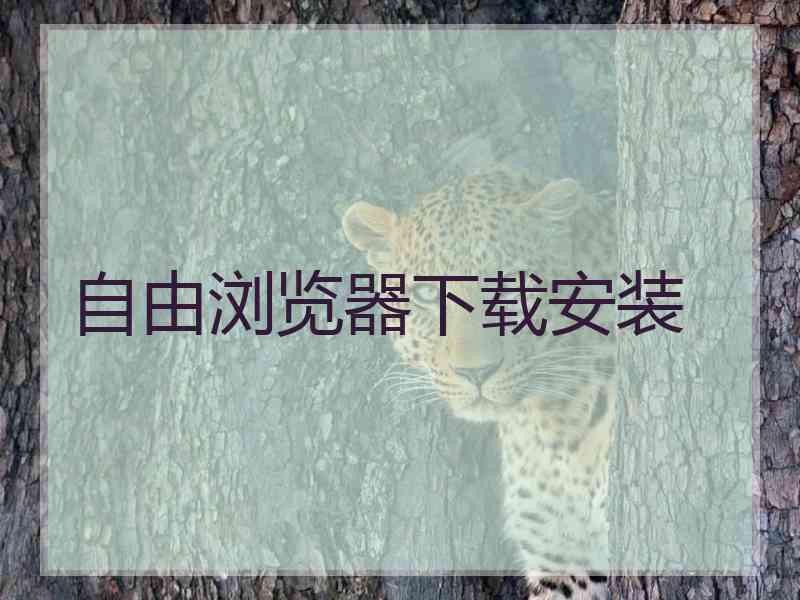 自由浏览器下载安装
