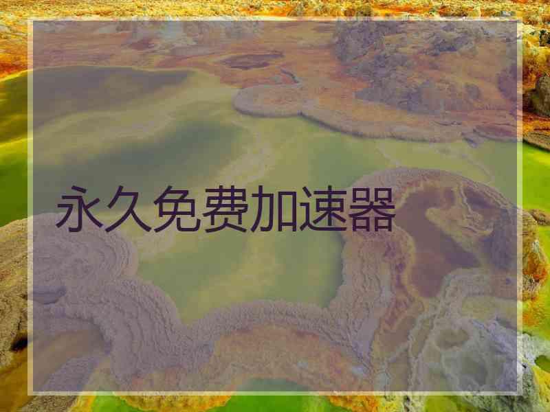 永久免费加速器