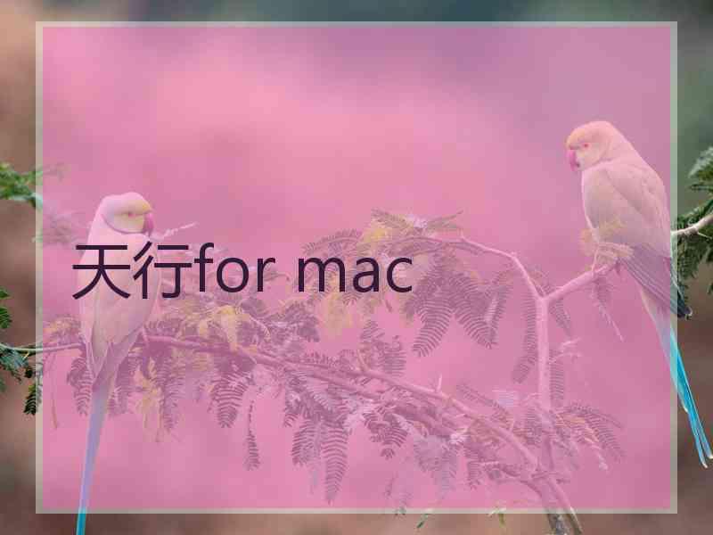 天行for mac