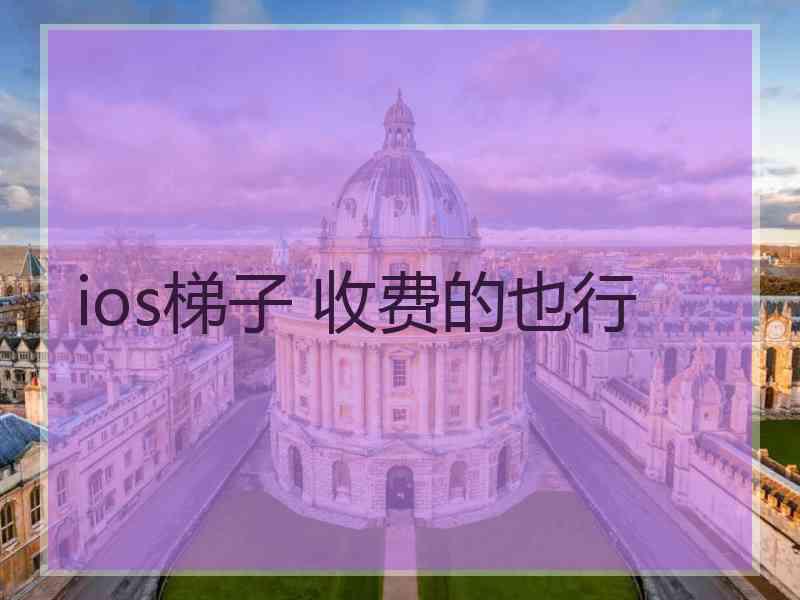 ios梯子 收费的也行