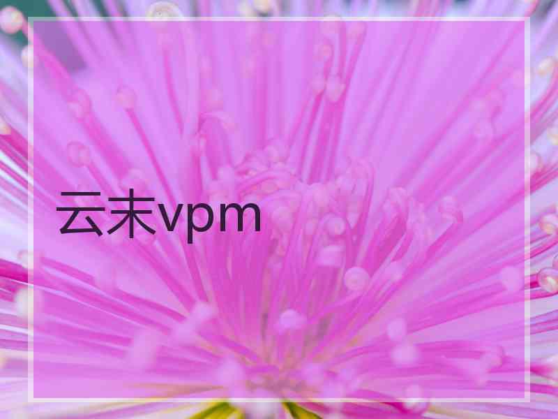 云末vpm