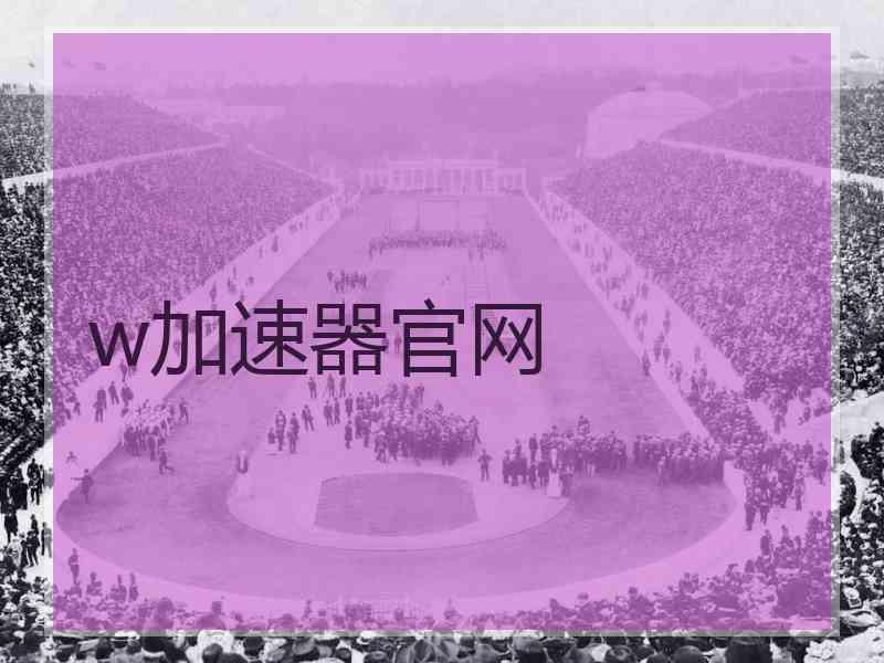 w加速器官网