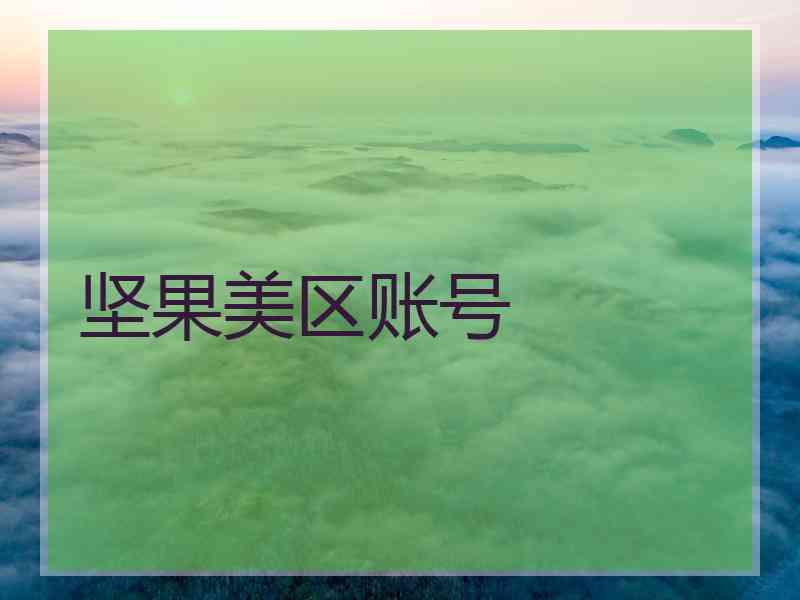 坚果美区账号