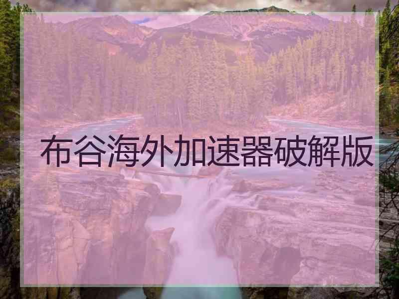 布谷海外加速器破解版