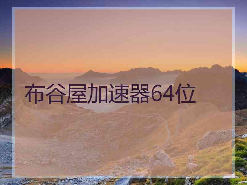 布谷屋加速器64位