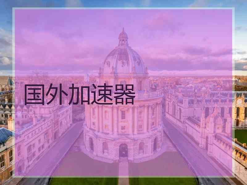 国外加速器