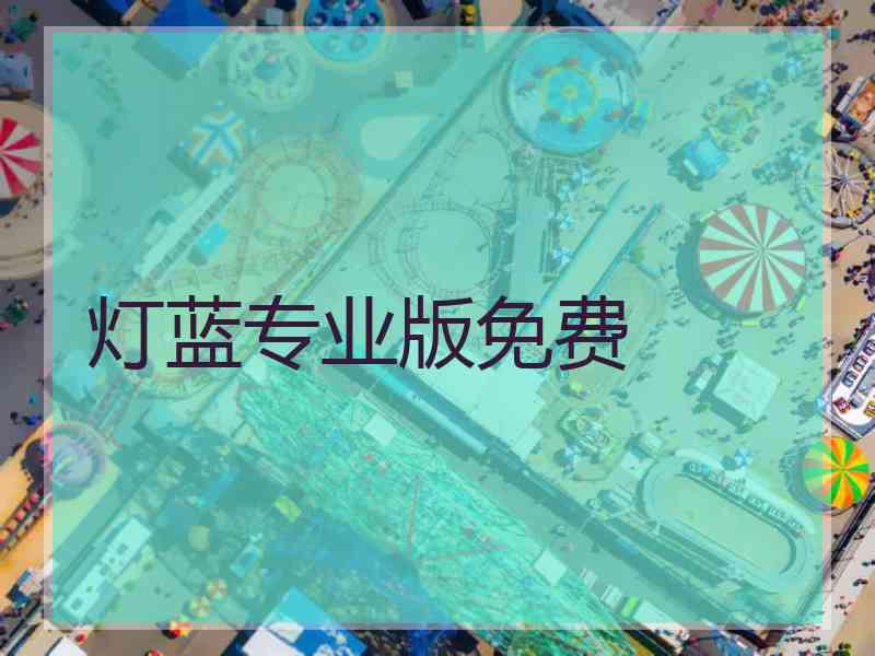 灯蓝专业版免费
