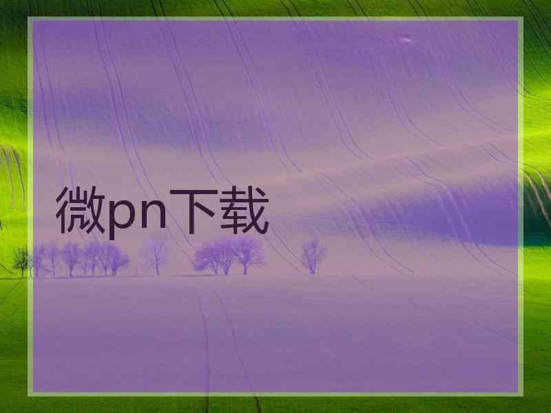 微pn下载
