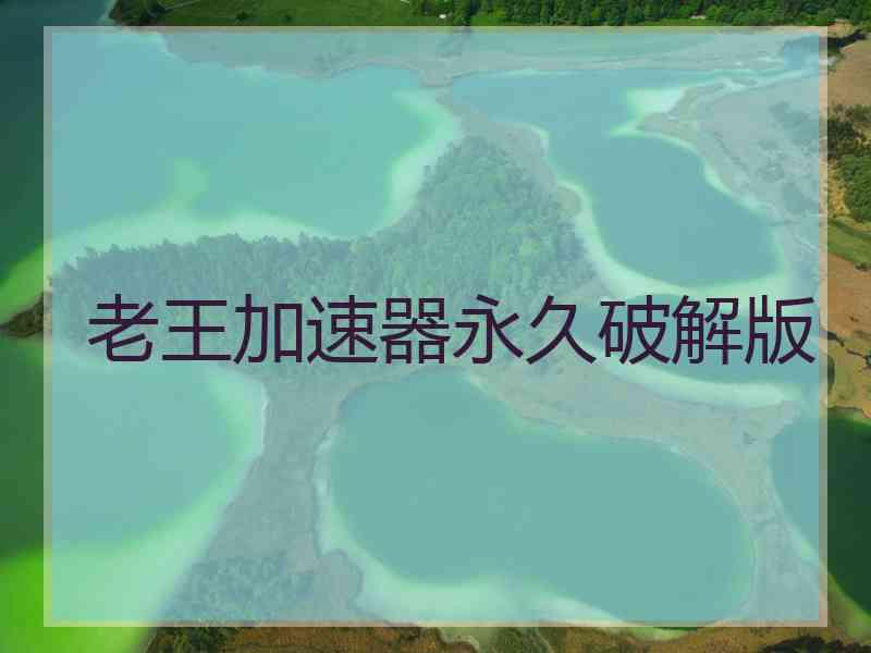 老王加速器永久破解版