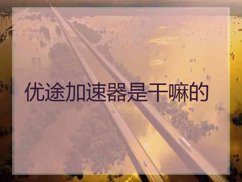 优途加速器是干嘛的