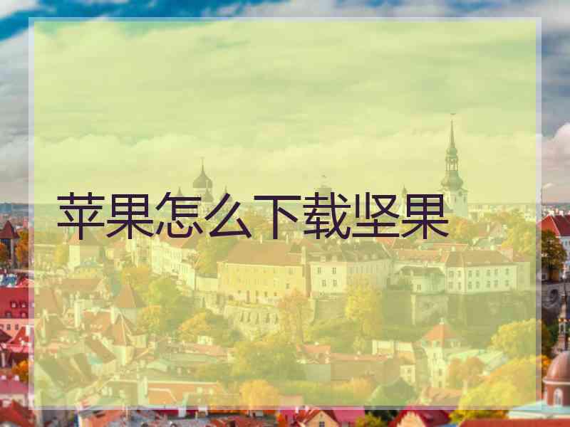 苹果怎么下载坚果