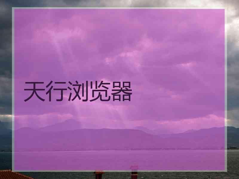 天行浏览器