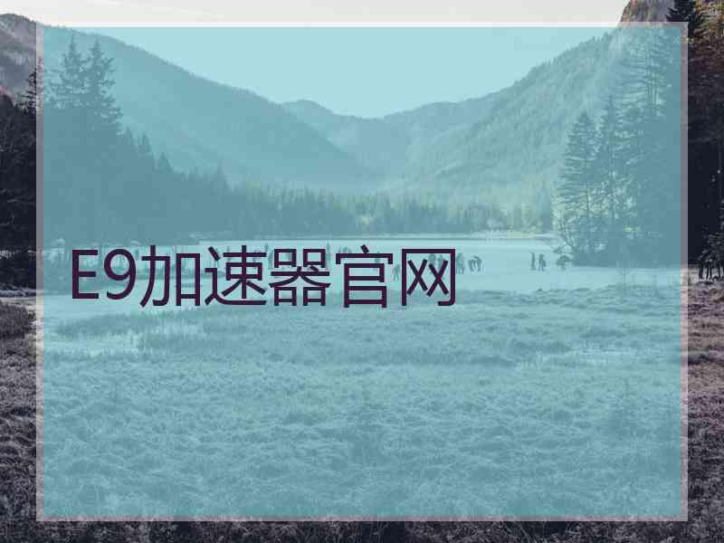 E9加速器官网