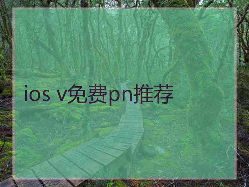 ios v免费pn推荐