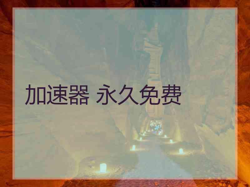 加速器 永久免费