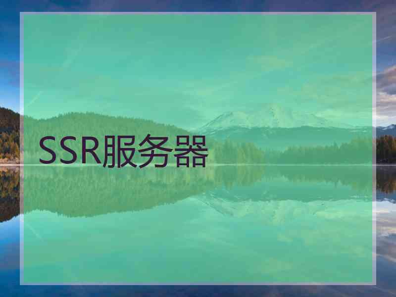 SSR服务器