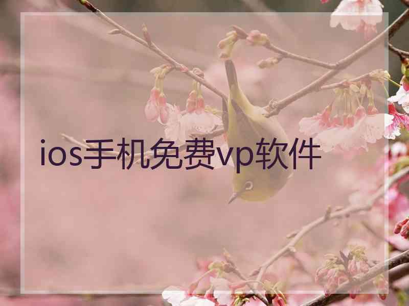 ios手机免费vp软件